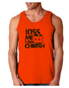 Kiss Me I'm Chirish Loose Tank Top by TooLoud-Clothing-TooLoud-Orange-Small-Davson Sales