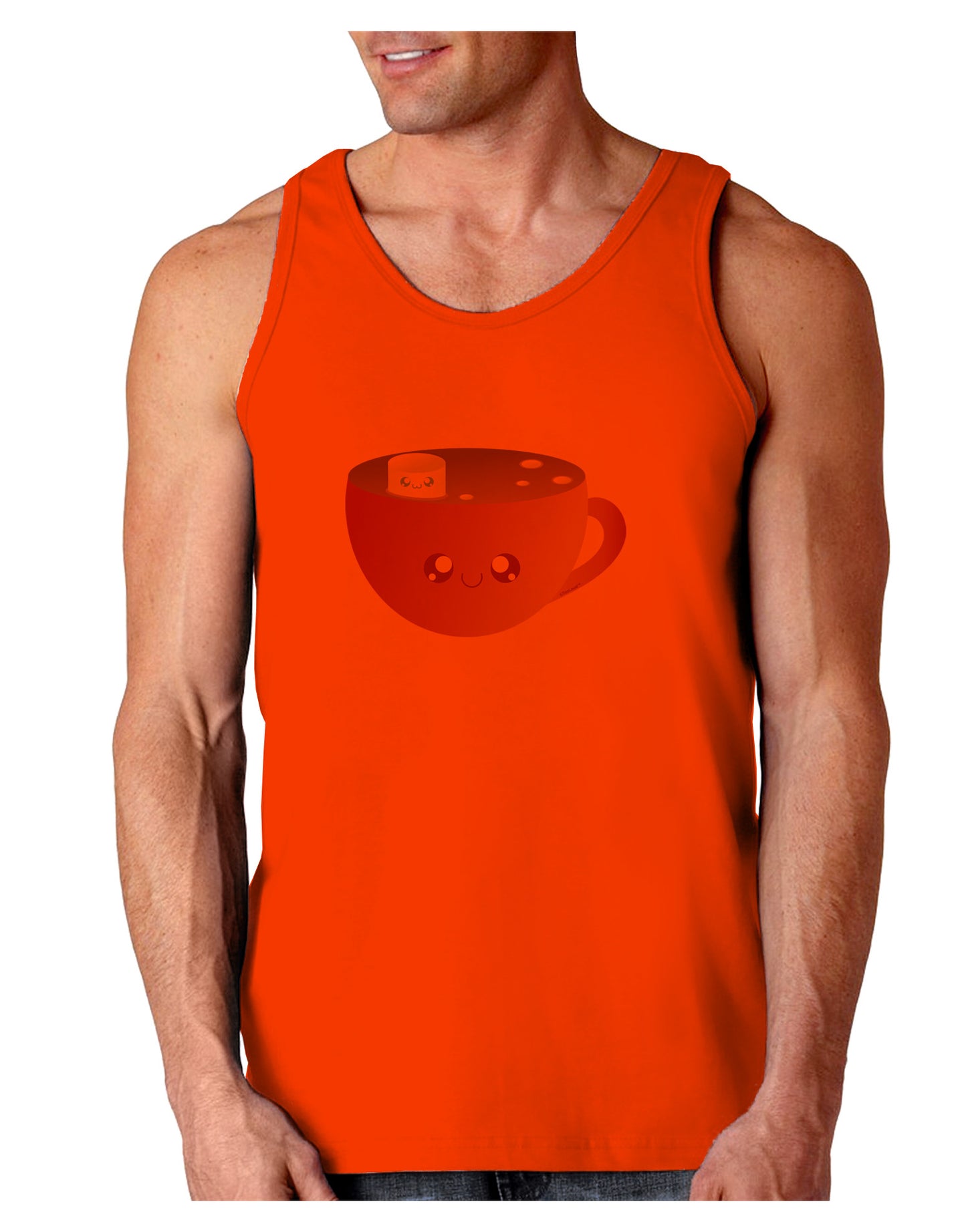 Cute Hot Cocoa Christmas Loose Tank Top-Loose Tank Top-TooLoud-Orange-Small-Davson Sales