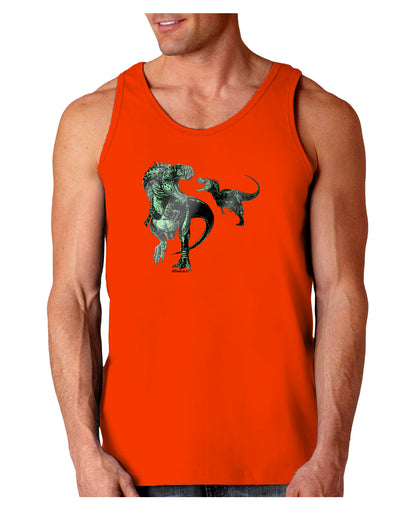 Jurassic Dinosaur Metallic - Silver Loose Tank Top by TooLoud-Loose Tank Top-TooLoud-Orange-Small-Davson Sales