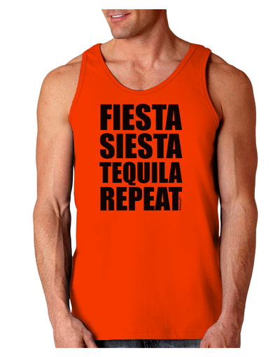 Fiesta Siesta Tequila Repeat Loose Tank Top by TooLoud-Loose Tank Top-TooLoud-Orange-Small-Davson Sales