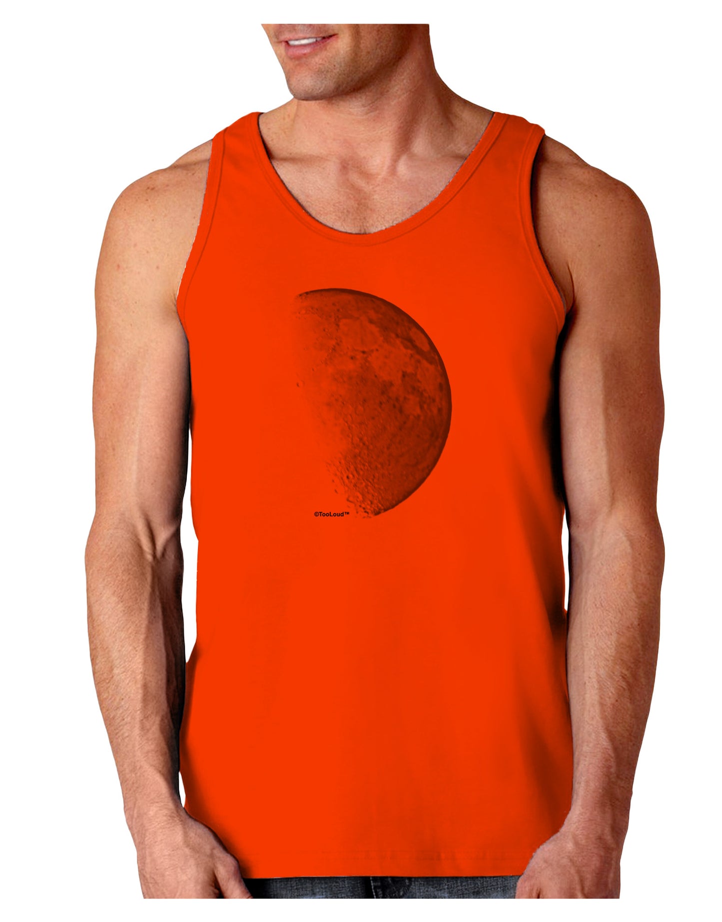 Moon Shadow Loose Tank Top-Loose Tank Top-TooLoud-Orange-Small-Davson Sales