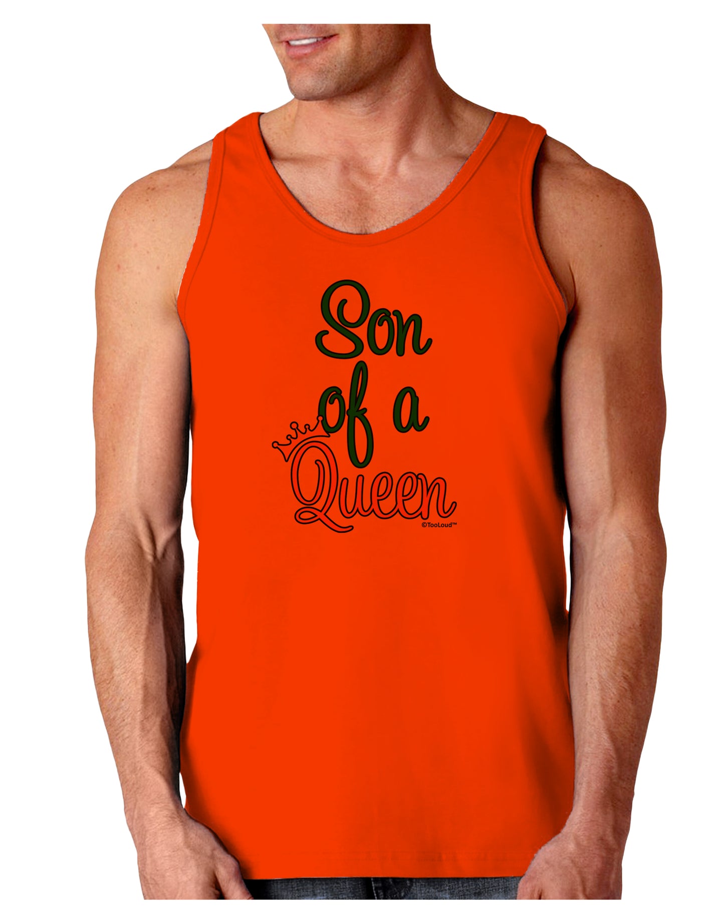 Son of a Queen - Matching Mom and Son Design Loose Tank Top by TooLoud-Loose Tank Top-TooLoud-Orange-Small-Davson Sales