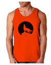 Wolf Howling at the Moon - Design #1 Loose Tank Top by TooLoud-Loose Tank Top-TooLoud-Orange-Small-Davson Sales