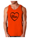 Mom Heart Design Loose Tank Top by TooLoud-Loose Tank Top-TooLoud-Orange-Small-Davson Sales