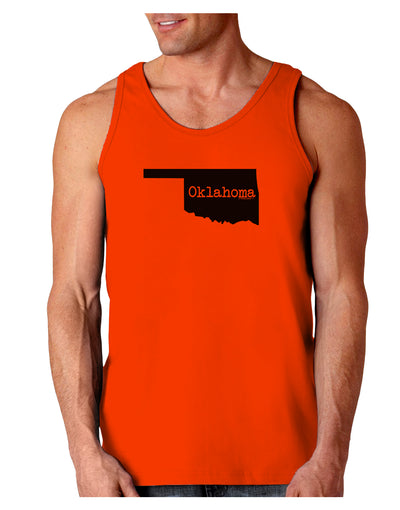 Oklahoma - United States Shape Loose Tank Top by TooLoud-Loose Tank Top-TooLoud-Orange-Small-Davson Sales