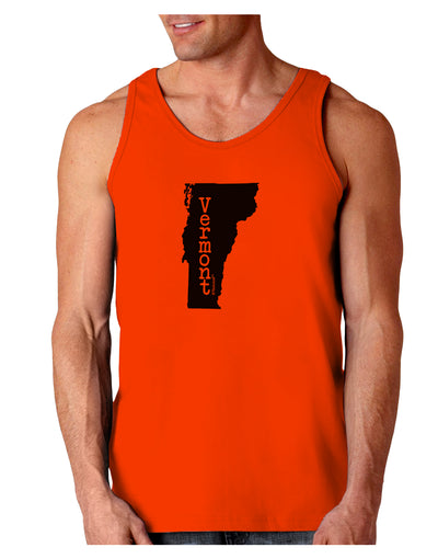 Vermont - United States Shape Loose Tank Top by TooLoud-Loose Tank Top-TooLoud-Orange-Small-Davson Sales