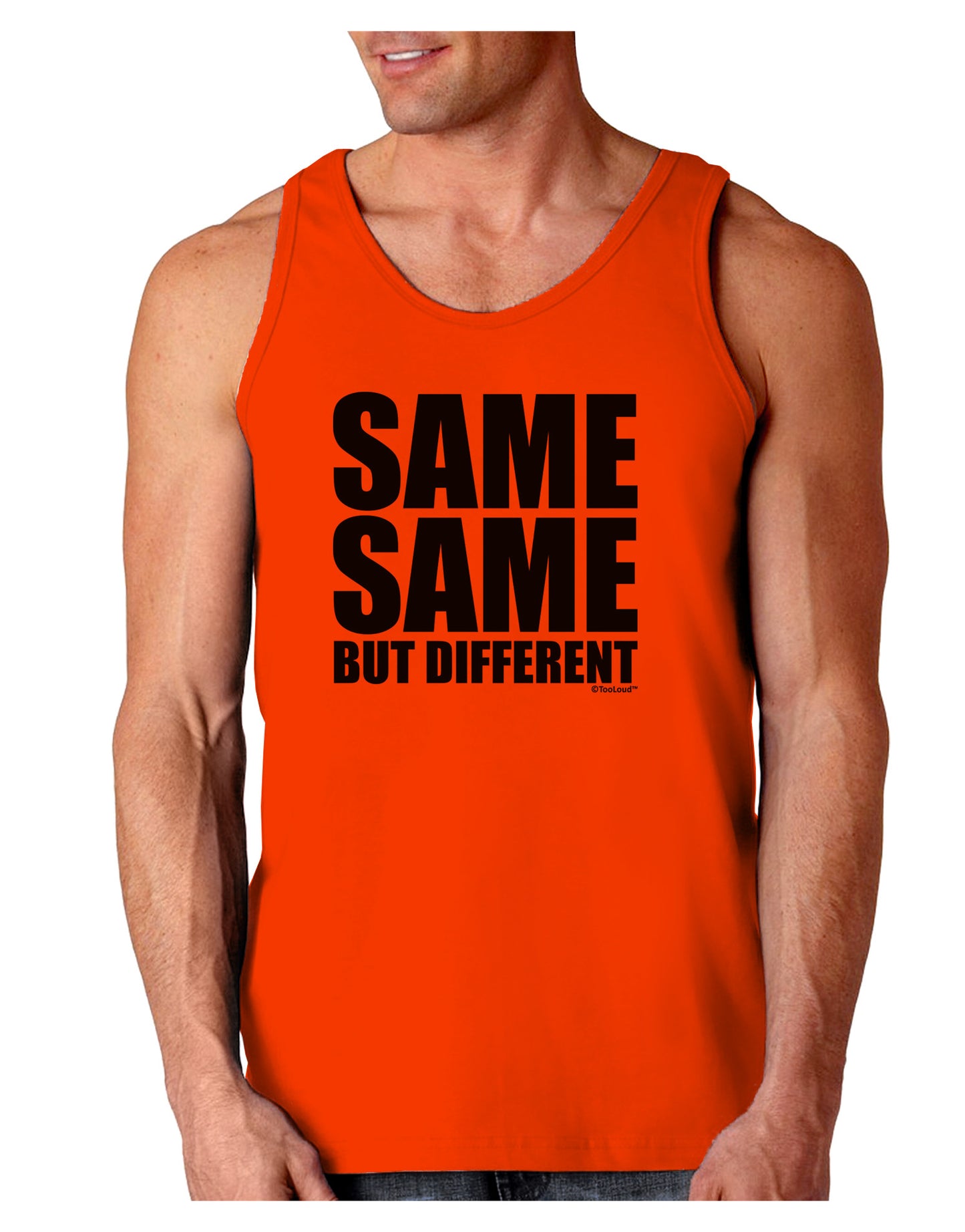 Same Same But Different Loose Tank Top-Loose Tank Top-TooLoud-Orange-Small-Davson Sales
