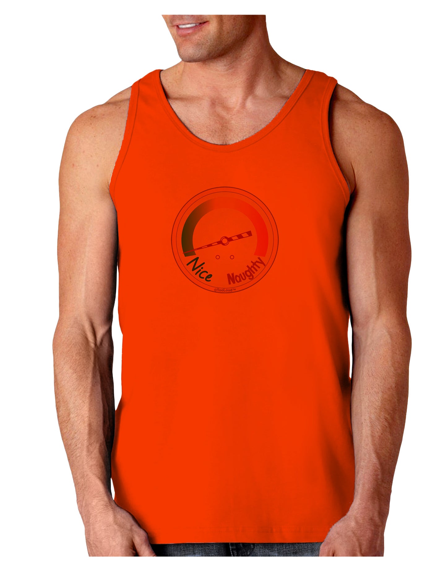 Naughty or Nice Meter Nice Loose Tank Top-Loose Tank Top-TooLoud-Orange-Small-Davson Sales