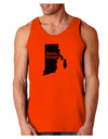 Rhode Island - United States Shape Loose Tank Top by TooLoud-Loose Tank Top-TooLoud-Orange-Small-Davson Sales