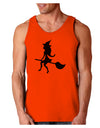 Cute Witch on Broom Silhouette Halloween Loose Tank Top-Loose Tank Top-TooLoud-Orange-Small-Davson Sales