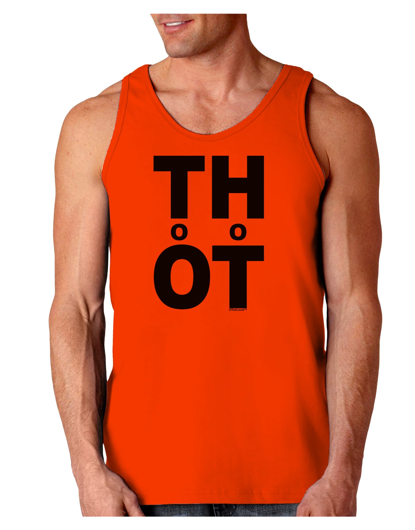 THOT Too Hot Loose Tank Top-Loose Tank Top-TooLoud-Orange-Small-Davson Sales