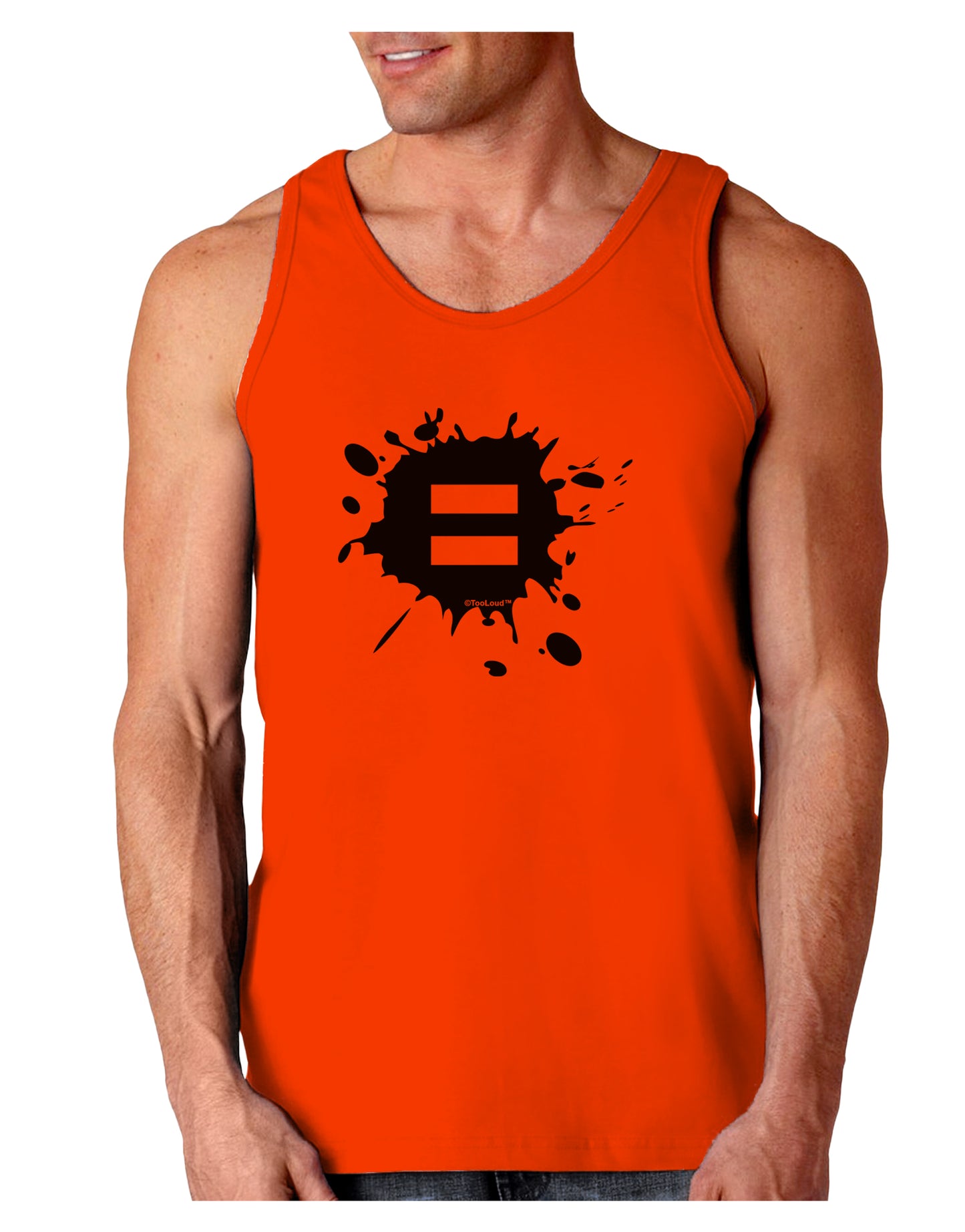 Equal Paint Splatter Loose Tank Top by TooLoud-Loose Tank Top-TooLoud-Orange-Small-Davson Sales