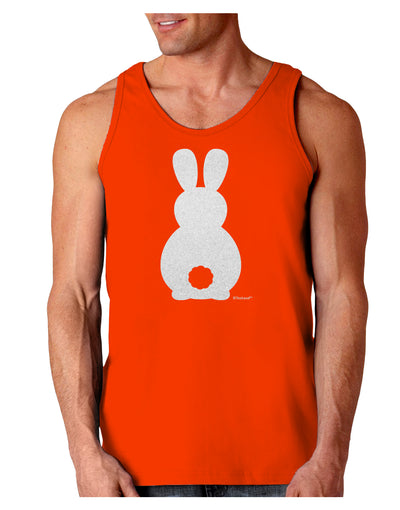 Cute Bunny Silhouette with Tail - White Glitter Loose Tank Top by TooLoud-Loose Tank Top-TooLoud-Orange-Small-Davson Sales