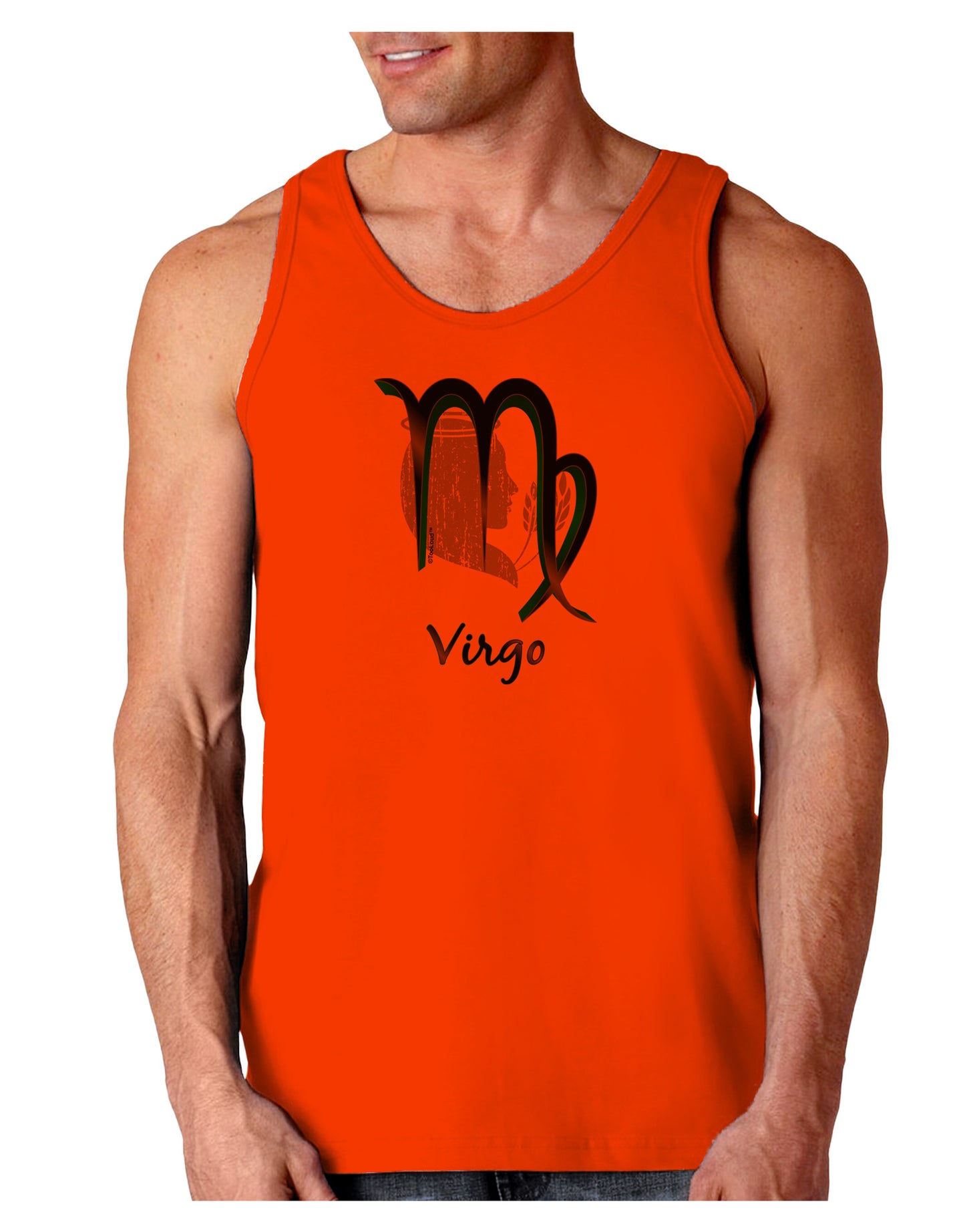 Virgo Symbol Loose Tank Top-Loose Tank Top-TooLoud-Orange-Small-Davson Sales