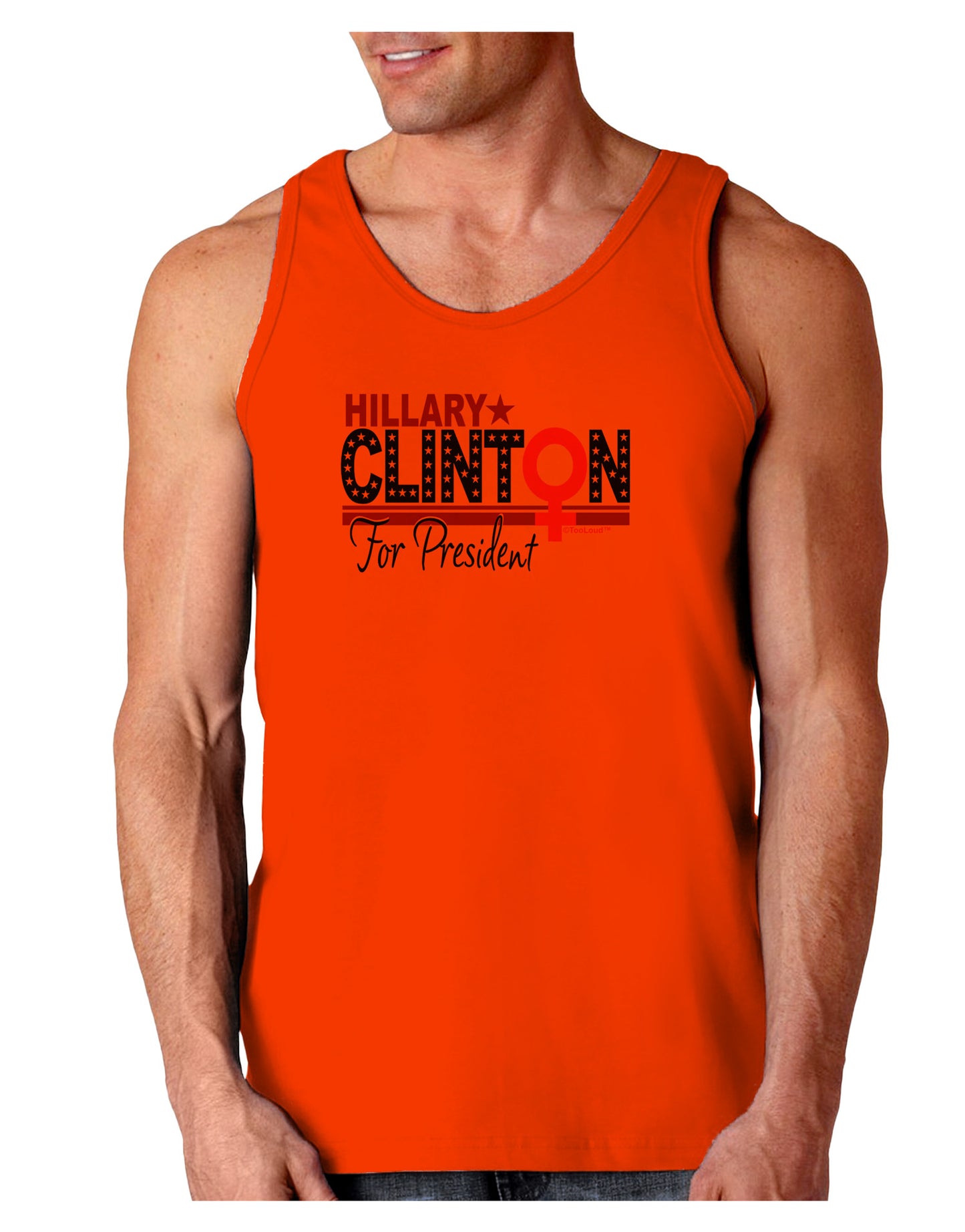 Hillary Female Symbol Loose Tank Top-Loose Tank Top-TooLoud-Orange-Small-Davson Sales