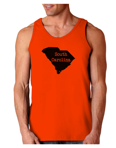 South Carolina - United States Shape Loose Tank Top by TooLoud-Loose Tank Top-TooLoud-Orange-Small-Davson Sales