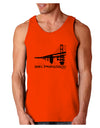 Bay Bridge Cutout Design - San Francisco Loose Tank Top by TooLoud-Loose Tank Top-TooLoud-Orange-Small-Davson Sales