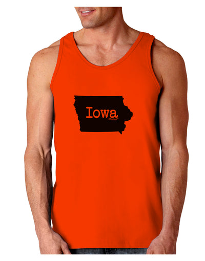 Iowa - United States Shape Loose Tank Top by TooLoud-Loose Tank Top-TooLoud-Orange-Small-Davson Sales