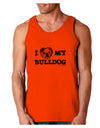 I Heart My Bulldog Loose Tank Top  by TooLoud