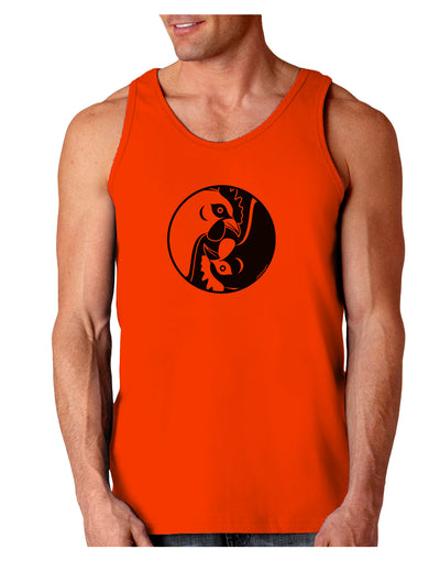 TooLoud Yin Yang Chicken Loose Tank Top-Loose Tank Top-TooLoud-Orange-Small-Davson Sales