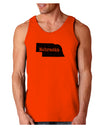 Nebraska - United States Shape Loose Tank Top by TooLoud-Loose Tank Top-TooLoud-Orange-Small-Davson Sales