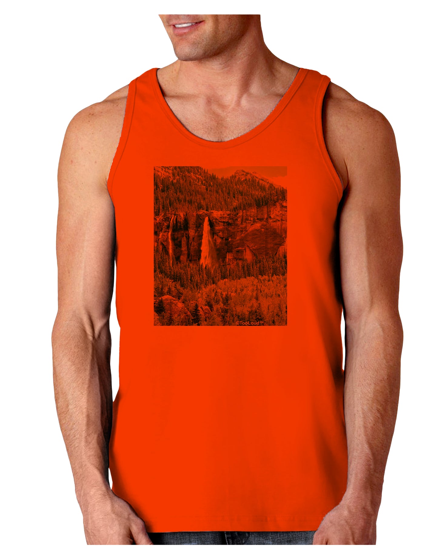 Beautiful Cliffs Nature Loose Tank Top by-Loose Tank Top-TooLoud-Orange-Small-Davson Sales