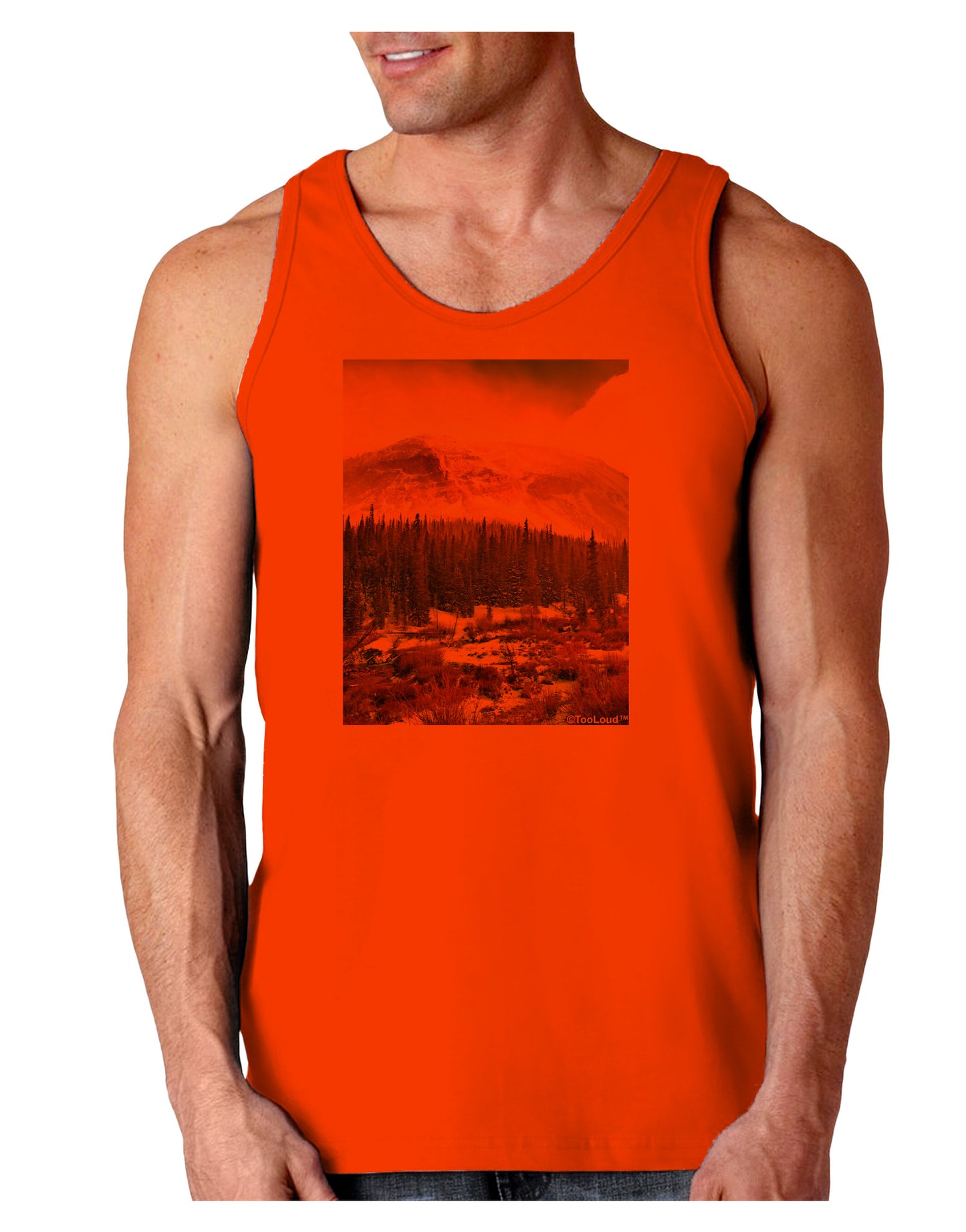Nature Photography - Mountain Glow Loose Tank Top by-Loose Tank Top-TooLoud-Orange-Small-Davson Sales