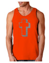 Simple Cross Design Glitter - Silver Loose Tank Top by TooLoud-Loose Tank Top-TooLoud-Orange-Small-Davson Sales