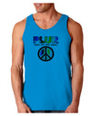 PLUR Rainbow Loose Tank Top-Loose Tank Top-TooLoud-Sapphire-Small-Davson Sales