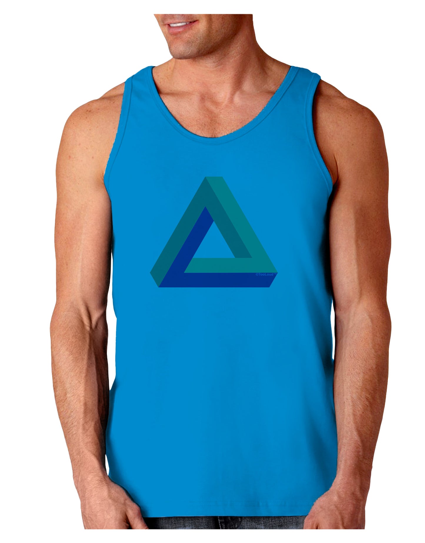 Impossible Triangle Loop Loose Tank Top-Loose Tank Top-TooLoud-Sapphire-Small-Davson Sales