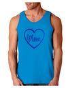 Mom Heart Design - Gradient Colors Loose Tank Top by TooLoud-Loose Tank Top-TooLoud-Sapphire-Small-Davson Sales