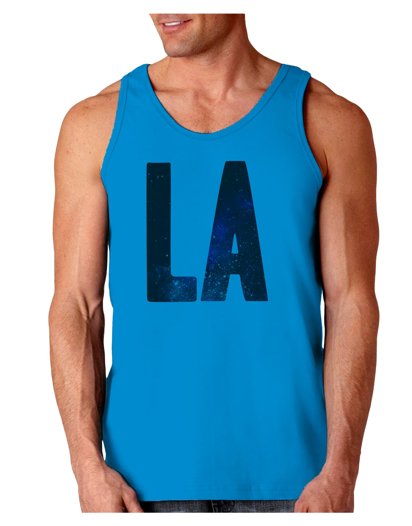 LA Outer Space Desgin Loose Tank Top-Loose Tank Top-TooLoud-Sapphire-Small-Davson Sales