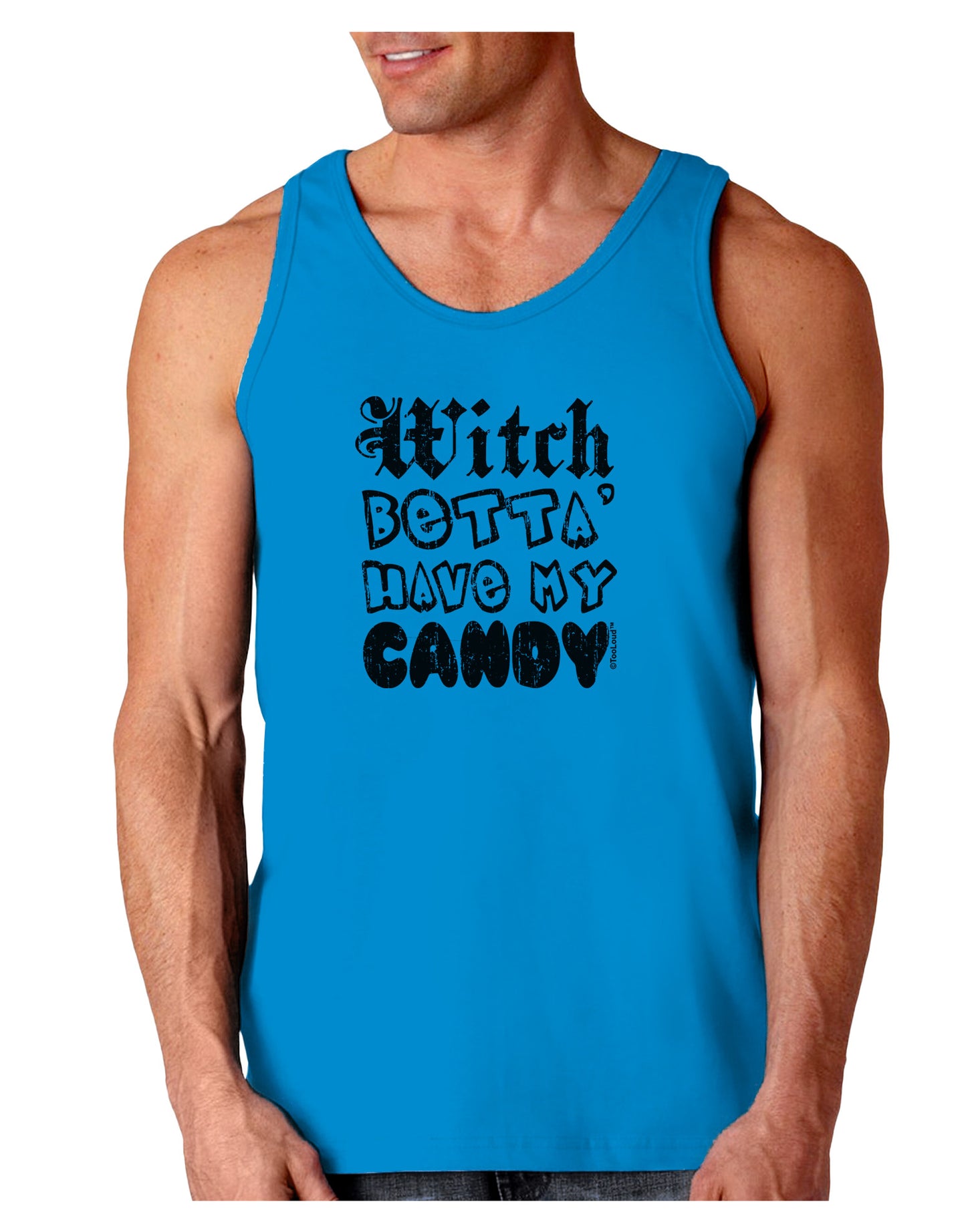 Witch Betta Have - Distressed Loose Tank Top-Loose Tank Top-TooLoud-Sapphire-Small-Davson Sales
