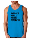 Drinks Well With Others Loose Tank Top by TooLoud-Loose Tank Top-TooLoud-Sapphire-Small-Davson Sales