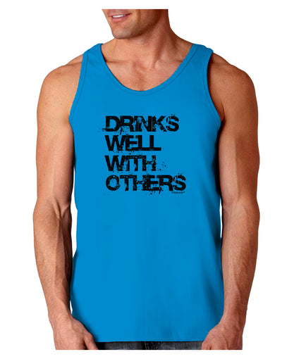 Drinks Well With Others Loose Tank Top by TooLoud-Loose Tank Top-TooLoud-Sapphire-Small-Davson Sales