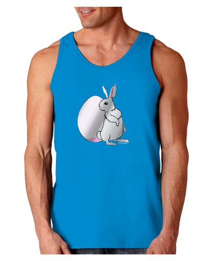 Easter Bunny and Egg Metallic - Silver Loose Tank Top by TooLoud-Loose Tank Top-TooLoud-Sapphire-Small-Davson Sales