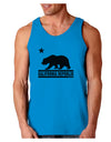 California Republic Design - Cali Bear Loose Tank Top by TooLoud-Loose Tank Top-TooLoud-Sapphire-Small-Davson Sales