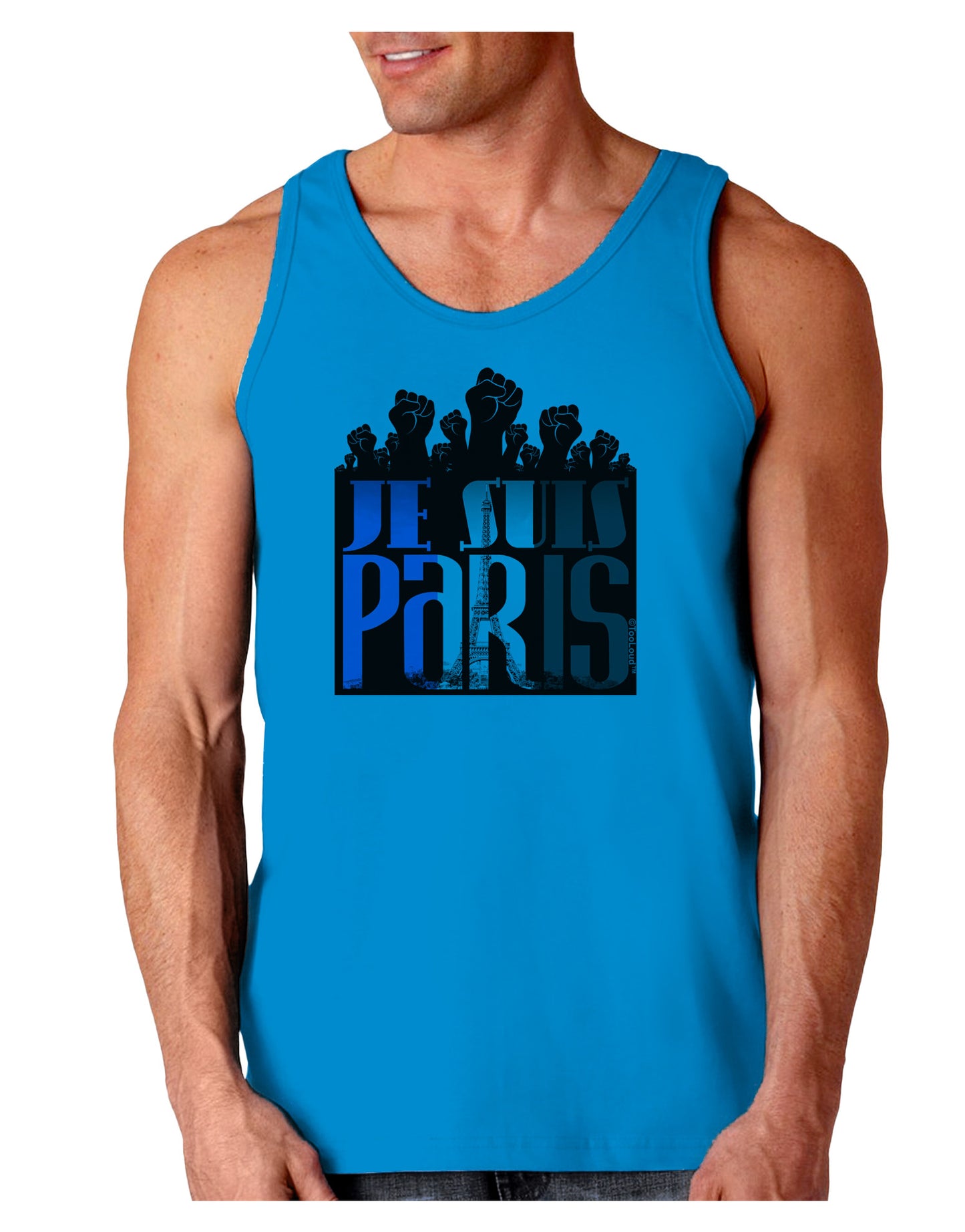 Je Suis Paris - Strong Loose Tank Top by-Loose Tank Top-TooLoud-Sapphire-Small-Davson Sales