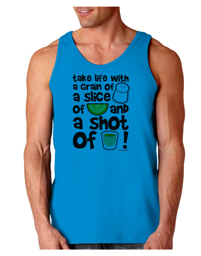 Take Life with a Grain of Salt and a Shot of Tequila Loose Tank Top by TooLoud-Loose Tank Top-TooLoud-Sapphire-Small-Davson Sales