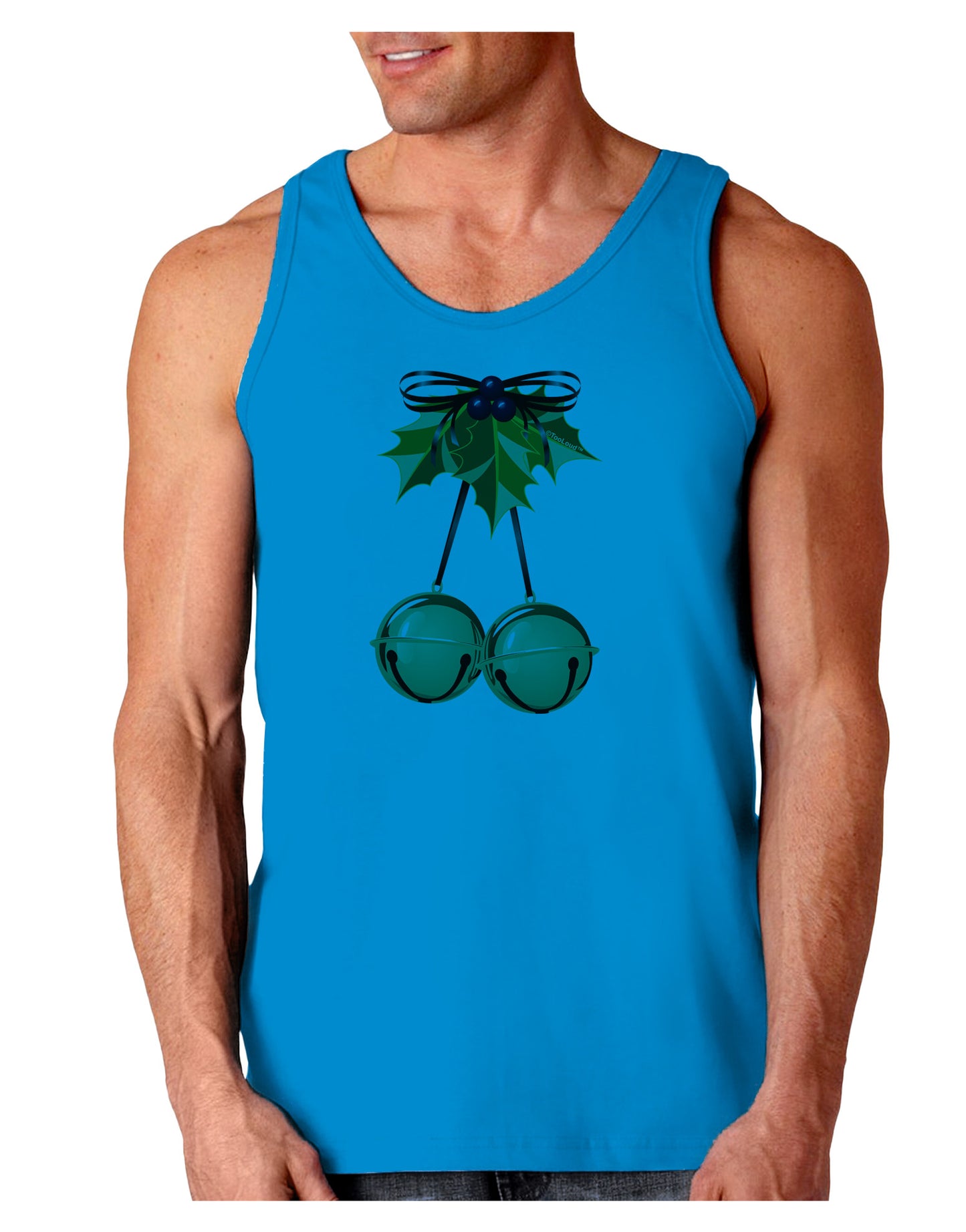 Jingle Balls Loose Tank Top-Loose Tank Top-TooLoud-Sapphire-Small-Davson Sales