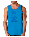 Cute Easter Bunny - Blue Loose Tank Top by TooLoud-Loose Tank Top-TooLoud-Sapphire-Small-Davson Sales