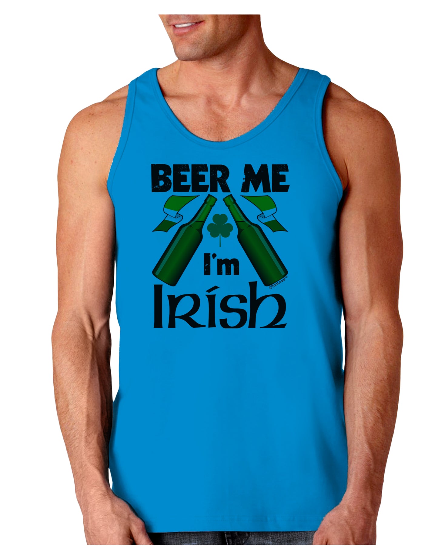 Beer Me I'm Irish Loose Tank Top-Loose Tank Top-TooLoud-Sapphire-Small-Davson Sales