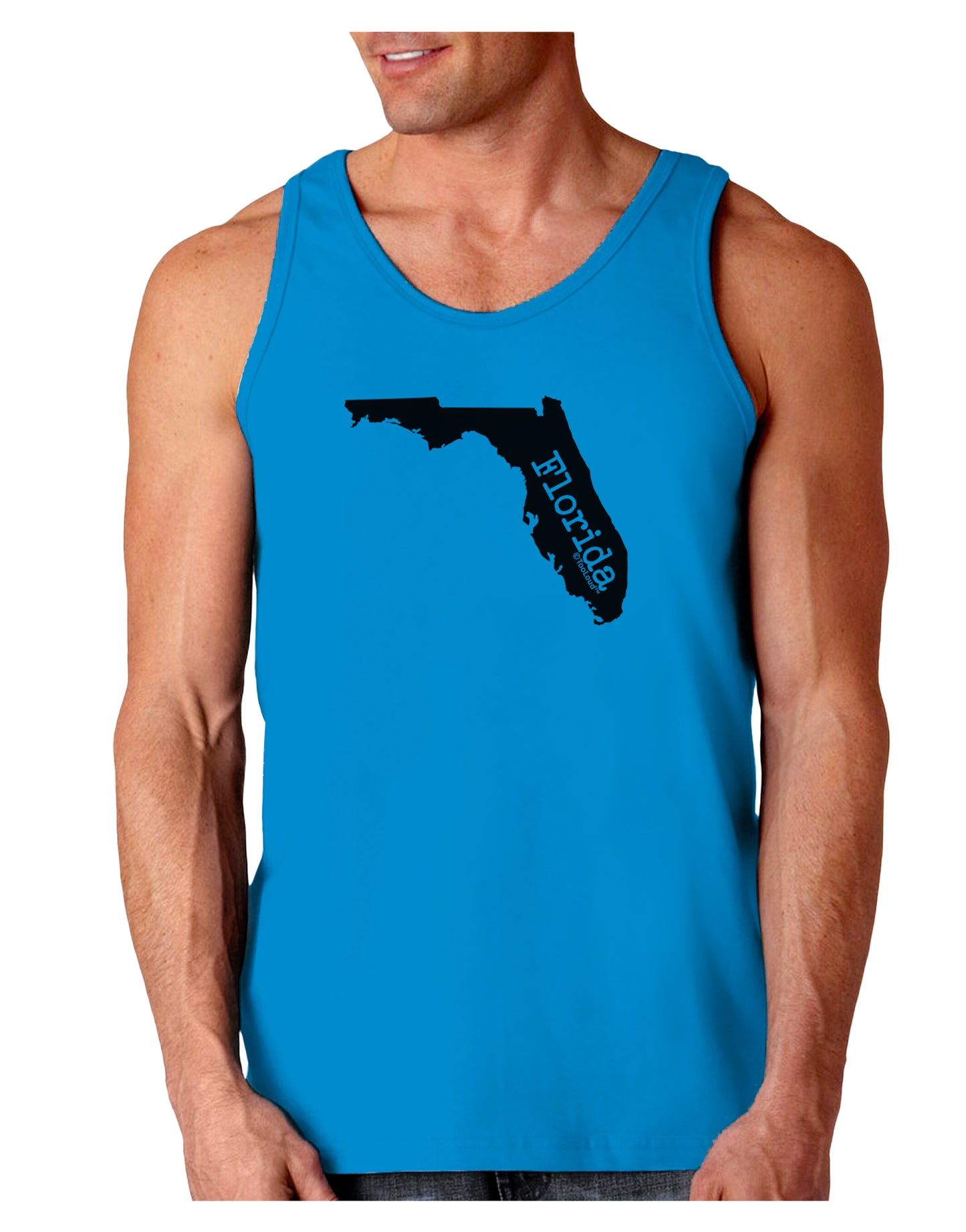 Florida - United States Shape Loose Tank Top by TooLoud-Loose Tank Top-TooLoud-Sapphire-Small-Davson Sales