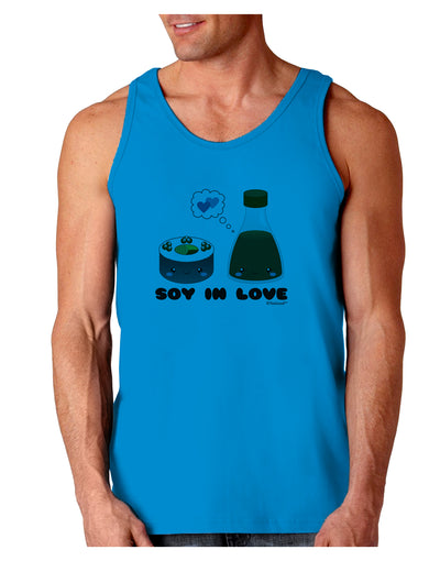 Cute Sushi and Soy Sauce - Soy In Love Loose Tank Top by TooLoud-Loose Tank Top-TooLoud-Sapphire-Small-Davson Sales