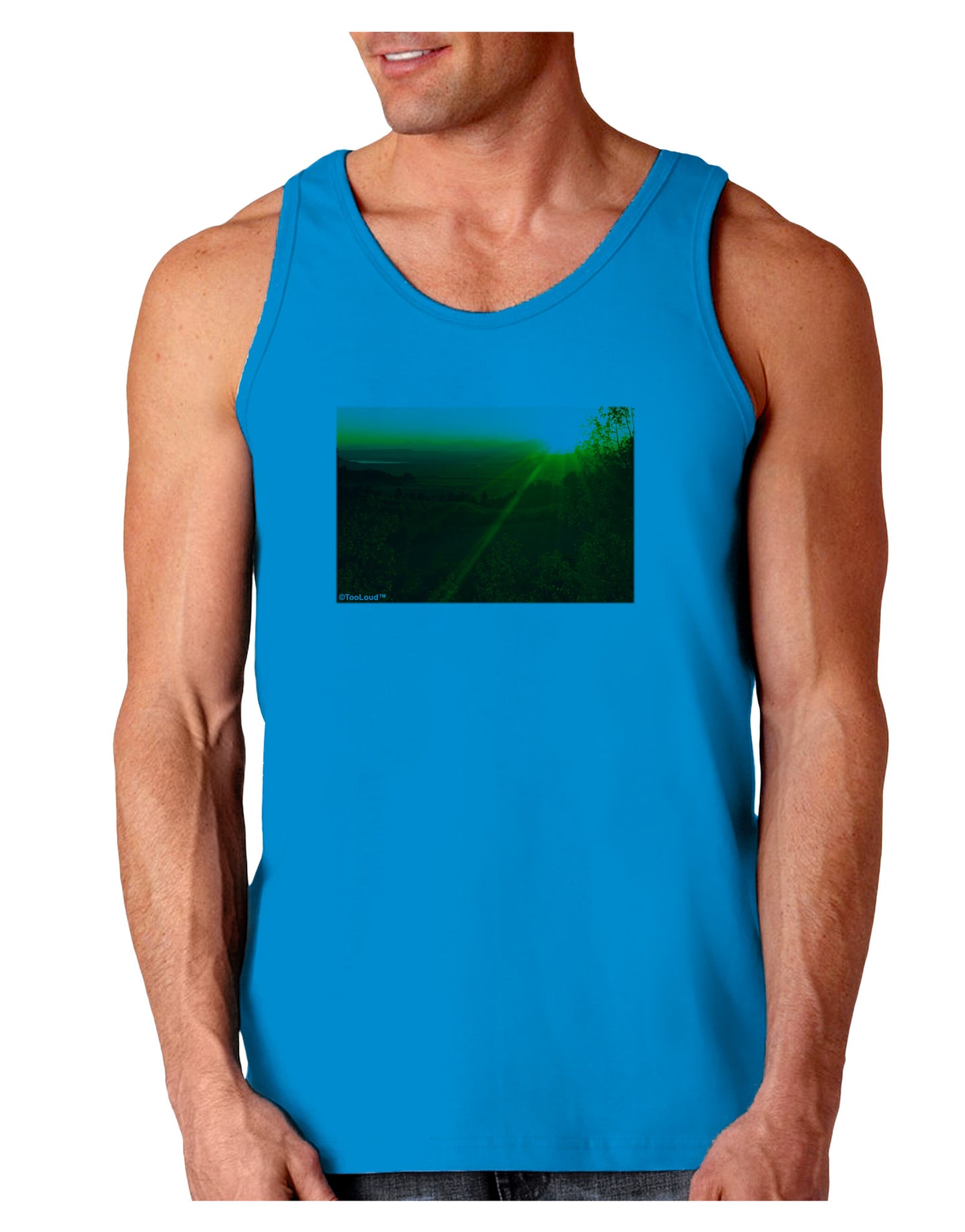 Colorado Sunset Loose Tank Top-Loose Tank Top-TooLoud-Sapphire-Small-Davson Sales