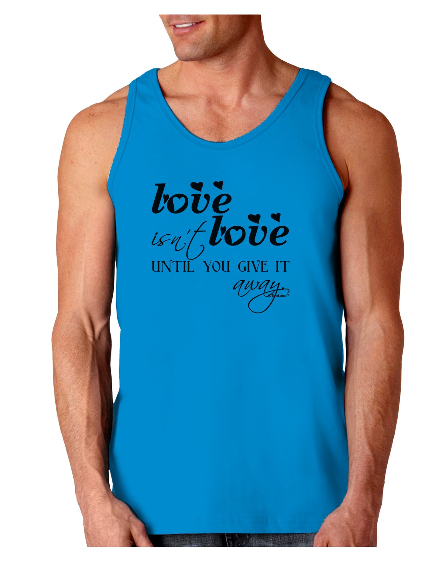 Love Isn't Love Until You Give It Away Loose Tank Top-Loose Tank Top-TooLoud-Sapphire-Small-Davson Sales