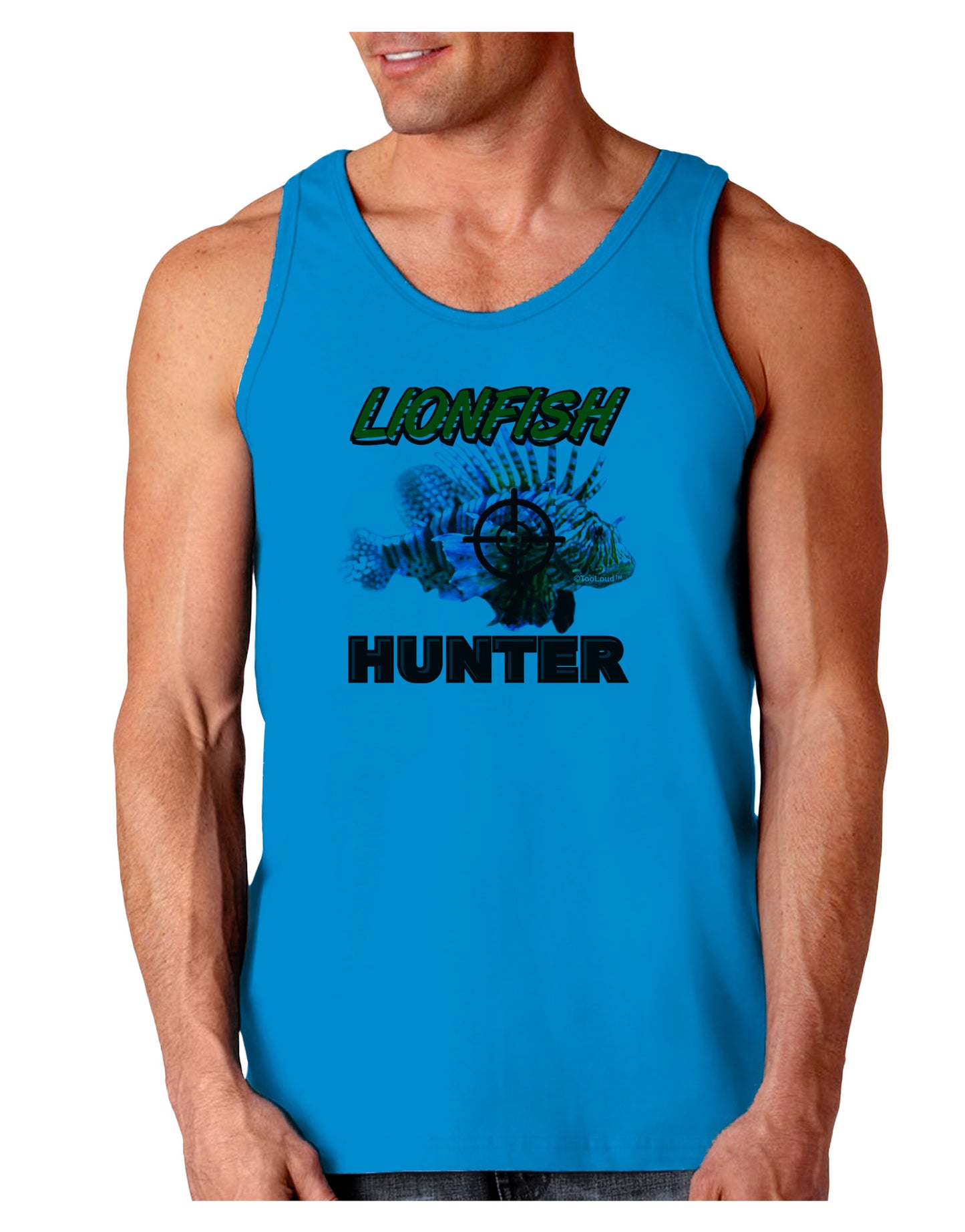 Lionfish Hunter Loose Tank Top-Loose Tank Top-TooLoud-Sapphire-Small-Davson Sales