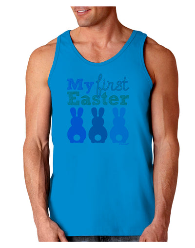 My First Easter - Three Bunnies Loose Tank Top by TooLoud-Loose Tank Top-TooLoud-Sapphire-Small-Davson Sales