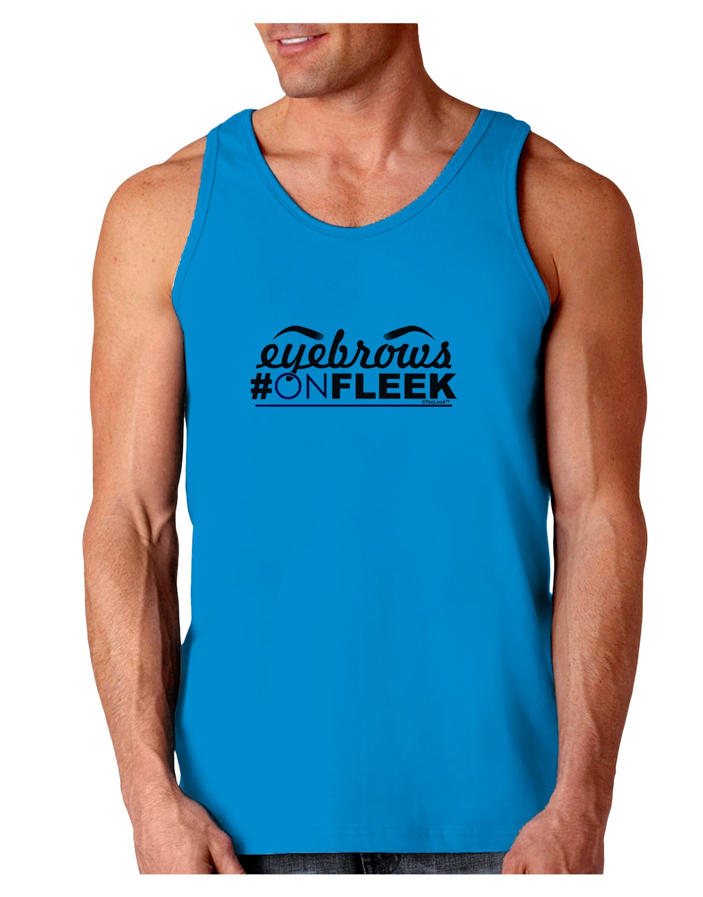 Eyebrows On Fleek Loose Tank Top-Loose Tank Top-TooLoud-Sapphire-Small-Davson Sales