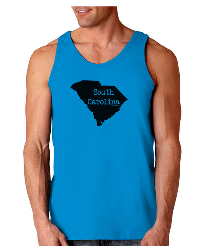 South Carolina - United States Shape Loose Tank Top by TooLoud-Loose Tank Top-TooLoud-Sapphire-Small-Davson Sales
